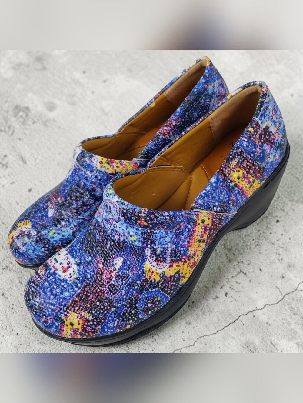 Nurse Mates Women's Size 9M 'Bryar' Multi-Color Clogs Shoes Hospial Air Cushion